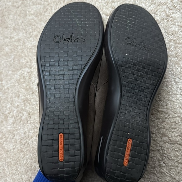 Cole Haan Chocolate Brown Suede Round Toe Slip On Comfort Clog Shoes Size 10 - Picture 6 of 7